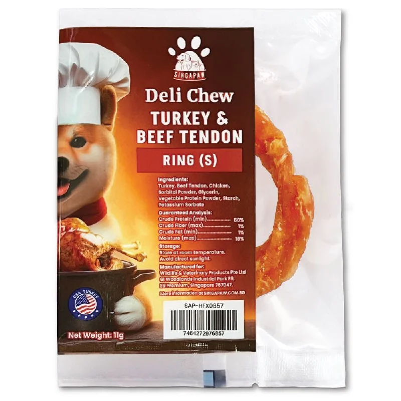 - Gastrointestinal conditioning dog food20% OFF: Singapaw Deli Chew Turkey & Beef Tendon Ring Dog Chew (Small) 11g - Gastrointestinal conditioning dog food20% OFF: Singapaw Deli Chew Turkey & Beef Tendon Ring Dog Chew (Small) 11g