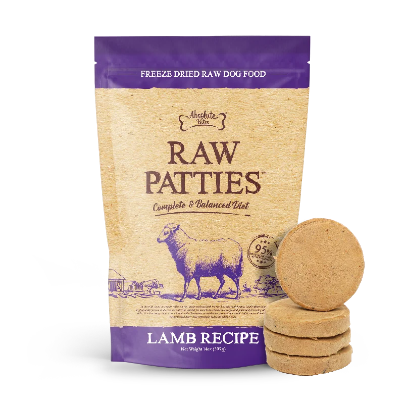 - The effect of dog food on hairAbsolute Bites Freeze Dried Raw Patties Dog Food - Lamb Recipe (14oz) - The effect of dog food on hairAbsolute Bites Freeze Dried Raw Patties Dog Food - Lamb Recipe (14oz)