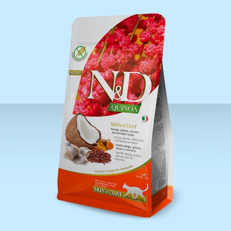 - Purina Pro Plan cat food palatability Farmina N&D Cat Quinoa Skin & Coat Herring 3.3# S - Purina Pro Plan cat food palatability Farmina N&D Cat Quinoa Skin & Coat Herring 3.3# S