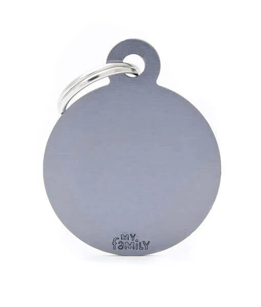 1. **Dog chest harness is anti-breakaway**ID Tag - Basic Aluminum Circle