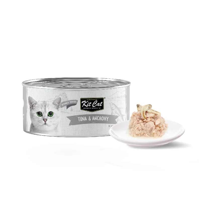 - Natural ingredient cat food Kit Cat Deboned Toppers Cat Canned Food - Tuna & Anchovy Toppers (80g) - Natural ingredient cat food Kit Cat Deboned Toppers Cat Canned Food - Tuna & Anchovy Toppers (80g)