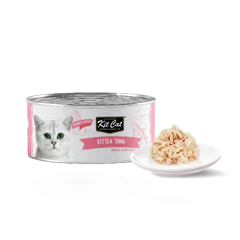 - Cat food for pregnant and nursing cats Kit Cat Deboned Toppers Cat Canned Food - Kitten Tuna Flakes (80g) - Cat food for pregnant and nursing cats Kit Cat Deboned Toppers Cat Canned Food - Kitten Tuna Flakes (80g)