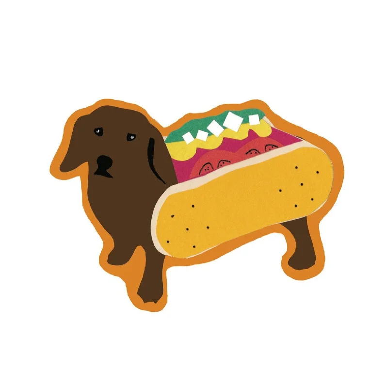 - Postoperative pet anti-licking Elizabethan collar Hot Dog Sticker