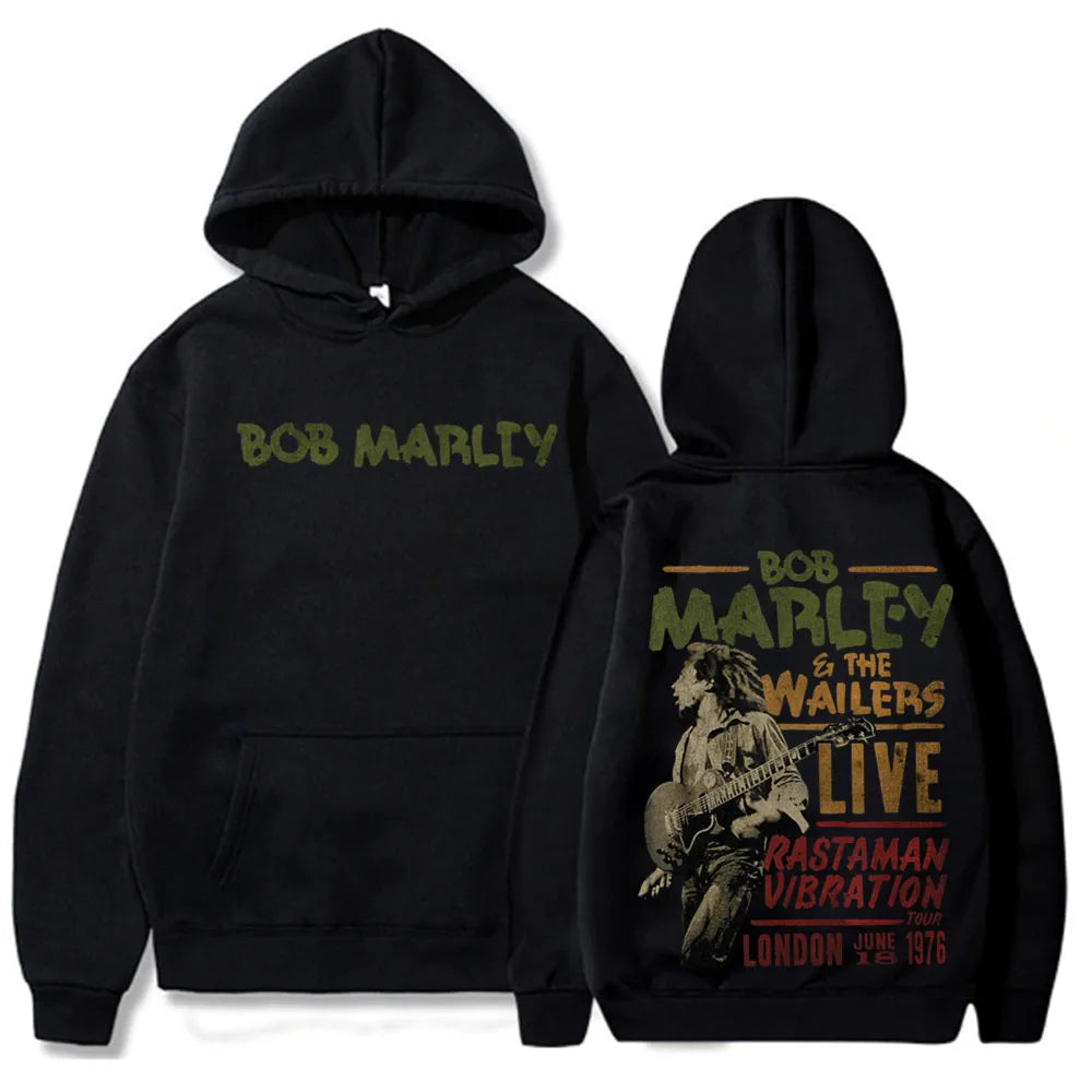 Bob Marley Hoodie** Bob Marley One Love 2024 Hip Hop Hoodie