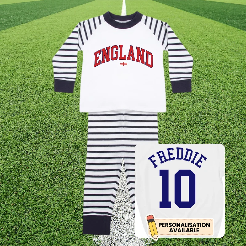 - Pet fence foldable indoor England Stadium Striped Kids Pyjamas