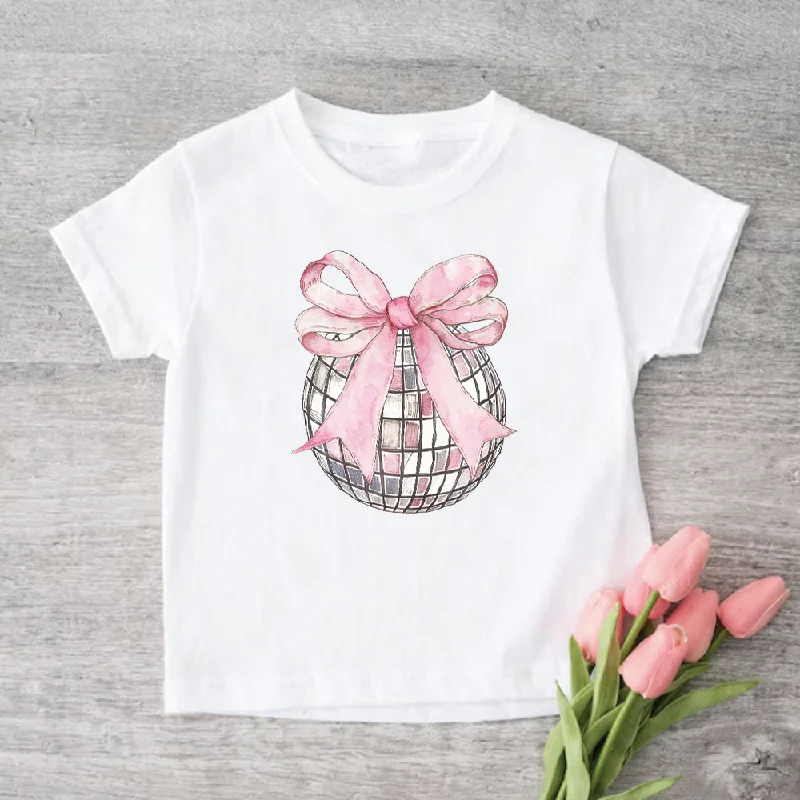 - Foldable and portable cat bag Coquette Disco Ball Kids T-shirt