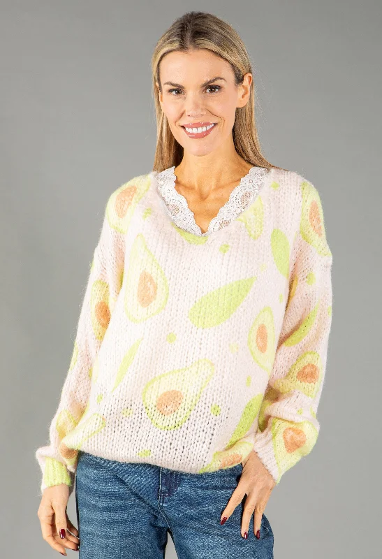 - Pet tear stain cleaning wipes Avocado Knit Pullover