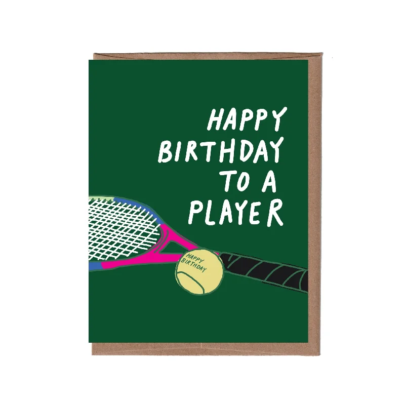 - Elderly dog ​​joint care mattress Tennis Birthday Card
