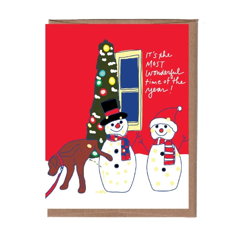 -Explosion-proof leash FOR LARGE dogs Dog Pee Holiday Card