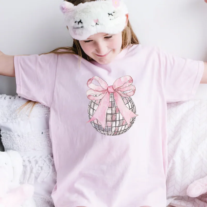 - Automatic induction pet water dispenser Coquette Disco Ball Kids T-shirt