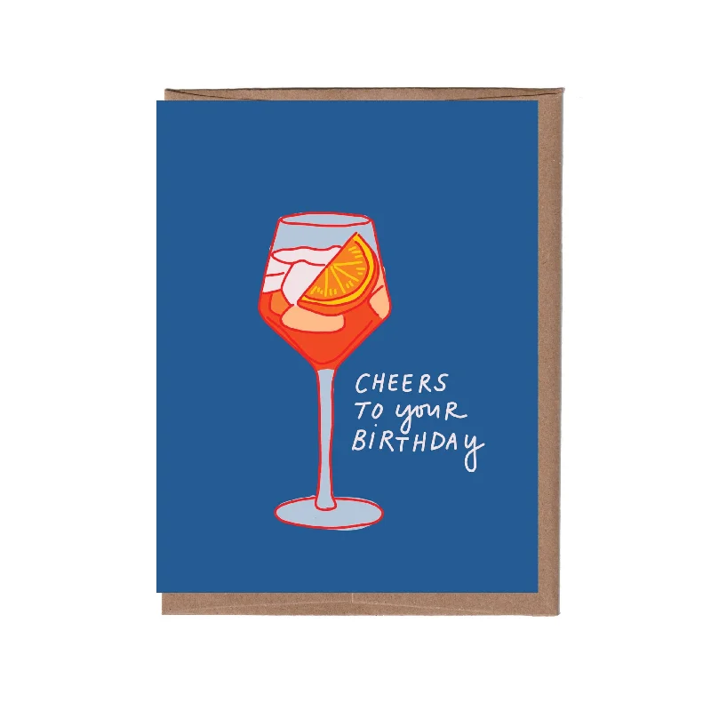 - Dog disposable foam shower gel Scratch & Sniff Aperol Spritz Birthday Card
