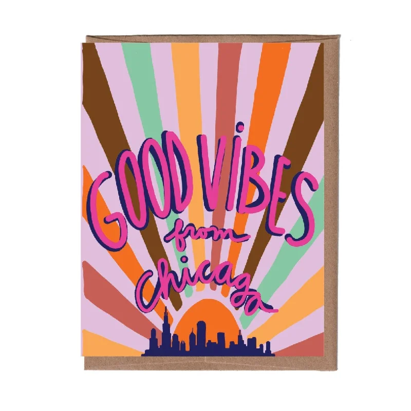 - Dog disposable foam shower gel Chicago City Sunrise Card