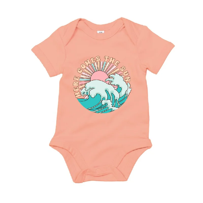 Pet Products Sun & Waves Here Comes The Sun Baby Bodysuit