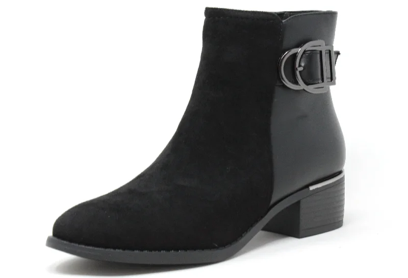 - Rabbit grass rack to prevent waste food box Microfibre Front Ankle Boot
