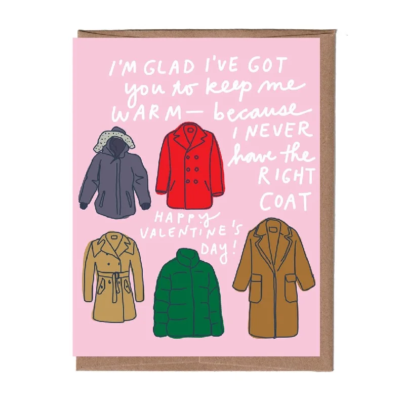 - Air box TSA certified check-in Perfect Coat Valentine Card