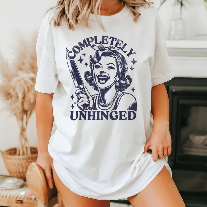 - Pet monitor with camera Completely Unhinged Distressed T-Shirt