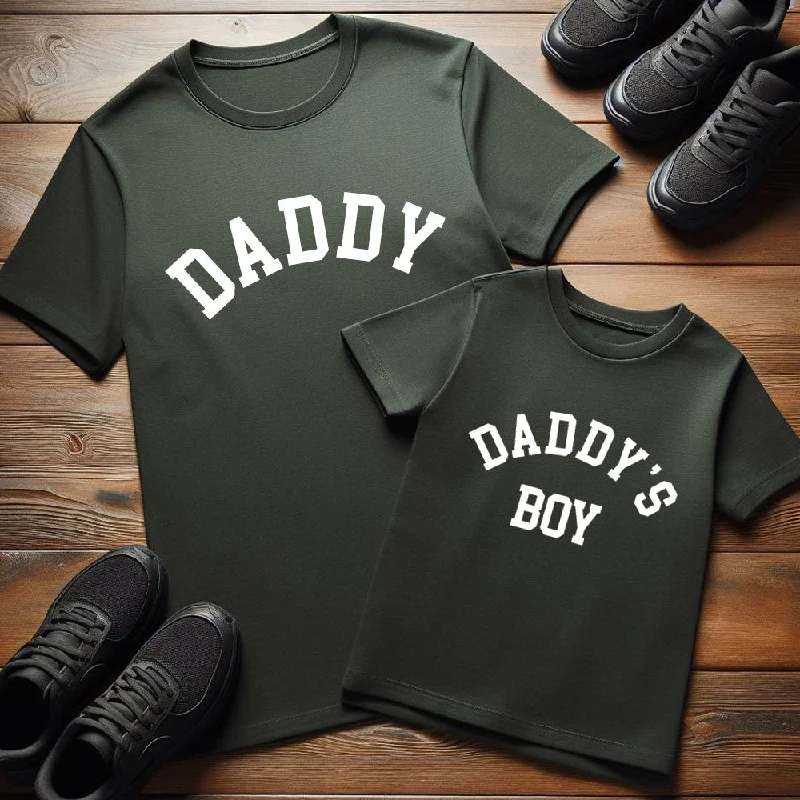 - Cat stress soothing spray Daddy & Daddy's Boy College Matching Khaki T-Shirts