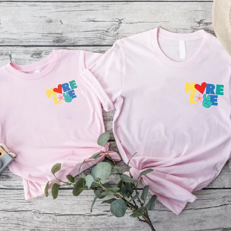  -Anti-scratch sofa protective cover More Love Pride Matching Pocket Logo T-Shirt