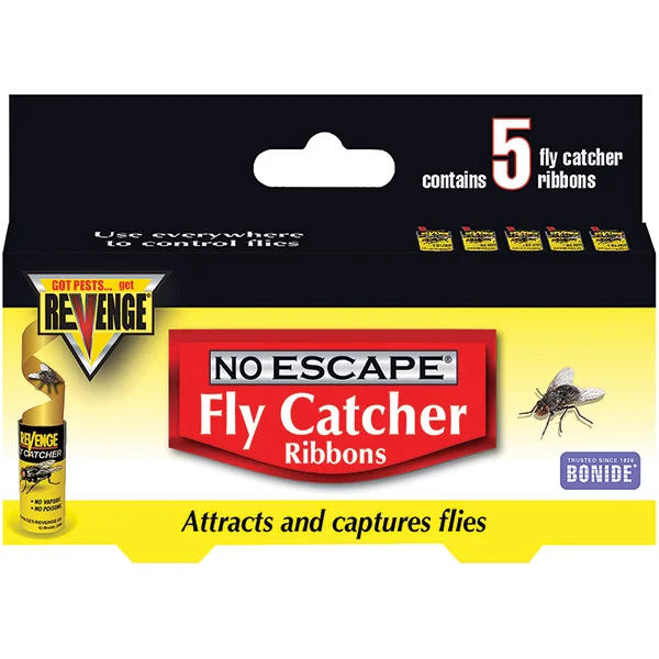 Pet Products REVENGE NO ESCAPE FLY CATCHER RIBBONS 5 PACK