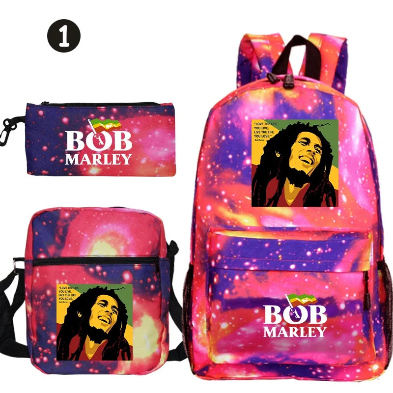 - Automatic induction pet water dispenser Bob Marleys Backpack Shoulder Bag Pencil Case 3pcs Set Men Teen Fashion - Automatic induction pet water dispenser Bob Marleys Backpack Shoulder Bag Pencil Case 3pcs Set Men Teen Fashion