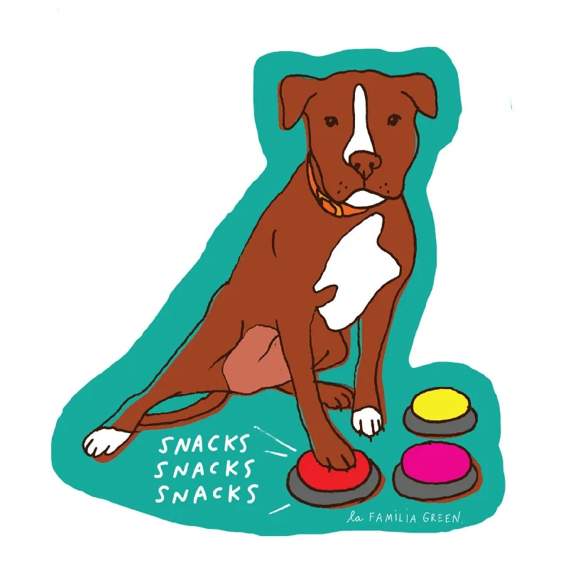 - Cat hair ball removal and hair removal cream Dog Buttons Sticker