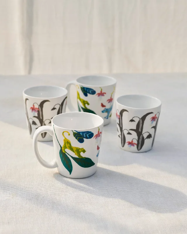 - Postoperative pet anti-licking Elizabethan collar Waadi Coffee Mugs (Set of 4 )