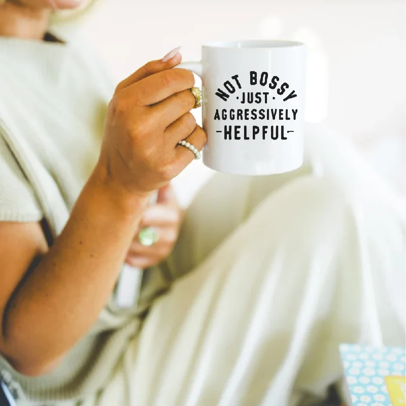 - Car dog seat belt Not Bossy But Helpful Mug