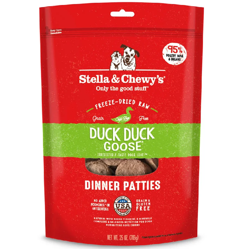 - Winter warm clothes for short-haired dogs Stella & Chewy's Dog Freeze Dried Duck, Duck, Goose Dinner