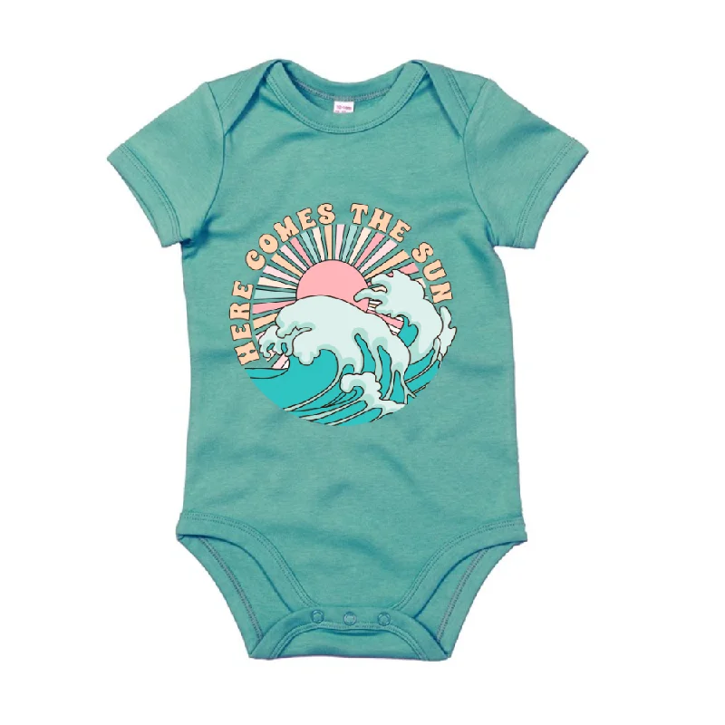 - Postoperative pet anti-licking Elizabethan collar Sun & Waves Here Comes The Sun Baby Bodysuit - Postoperative pet anti-licking Elizabethan collar Sun & Waves Here Comes The Sun Baby Bodysuit