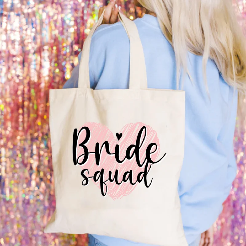 - Pet water dispenser UV sterilization version Bride Squad Heart Tote Bag