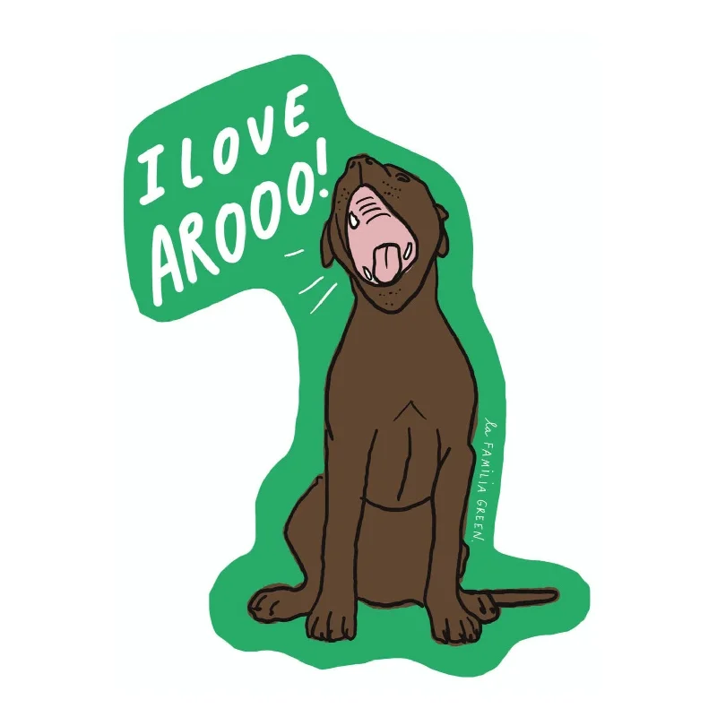 - Pet smart GPS locator I Love Aroo Sticker