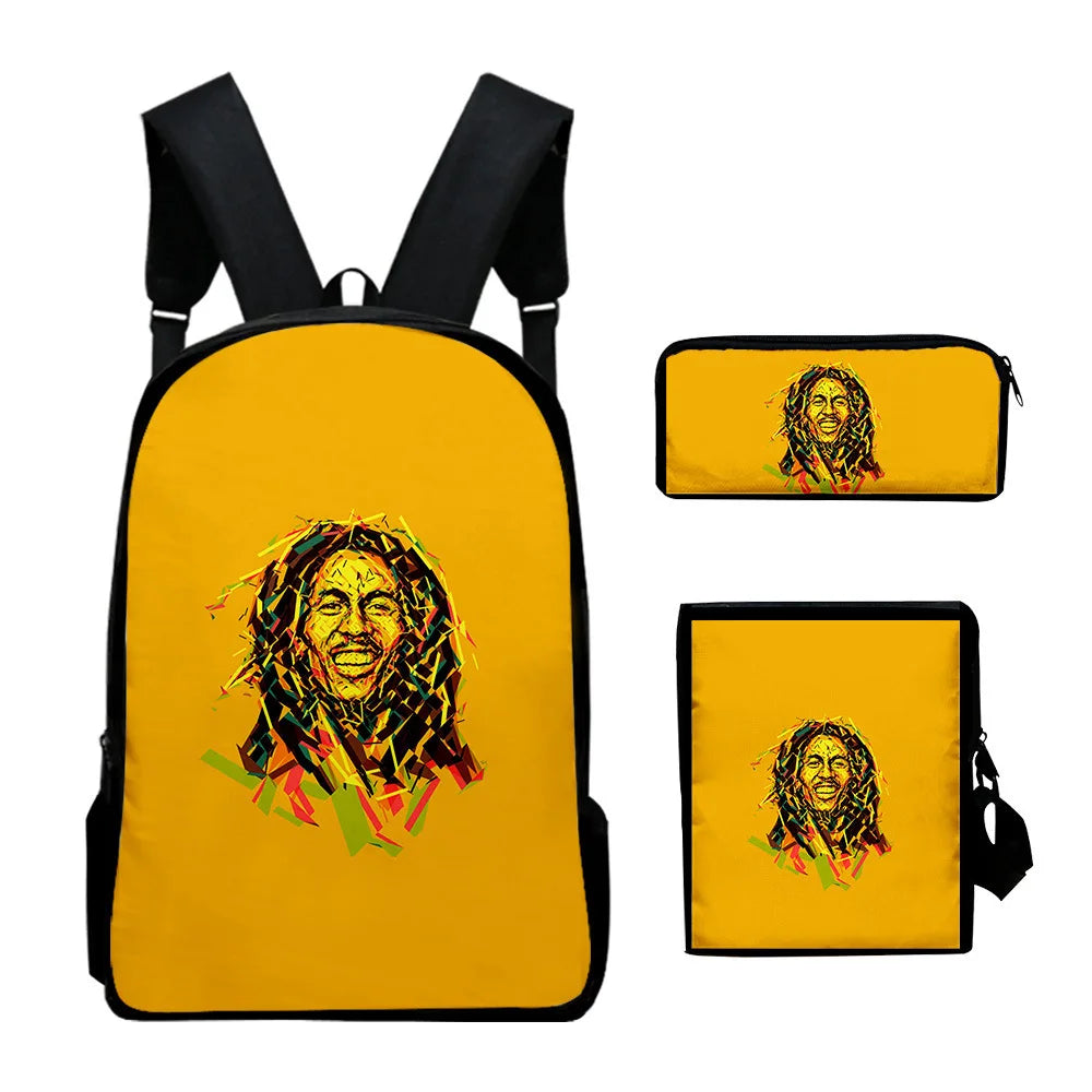  Classic Popular Bob Marley 3D Print 3pcs/Set