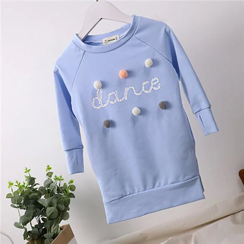  -Anti-scratch sofa protective cover 'Dance' Pom Pom Jumper Dress - Sky Blue  (MRK X)