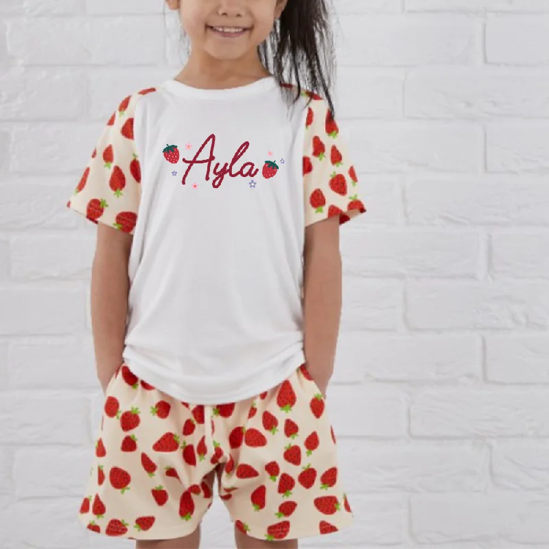 - Smart cat litter box with automatic cleaning Personalised Berry Cute Spring Strawberry Print Pyjama Set - Smart cat litter box with automatic cleaning Personalised Berry Cute Spring Strawberry Print Pyjama Set
