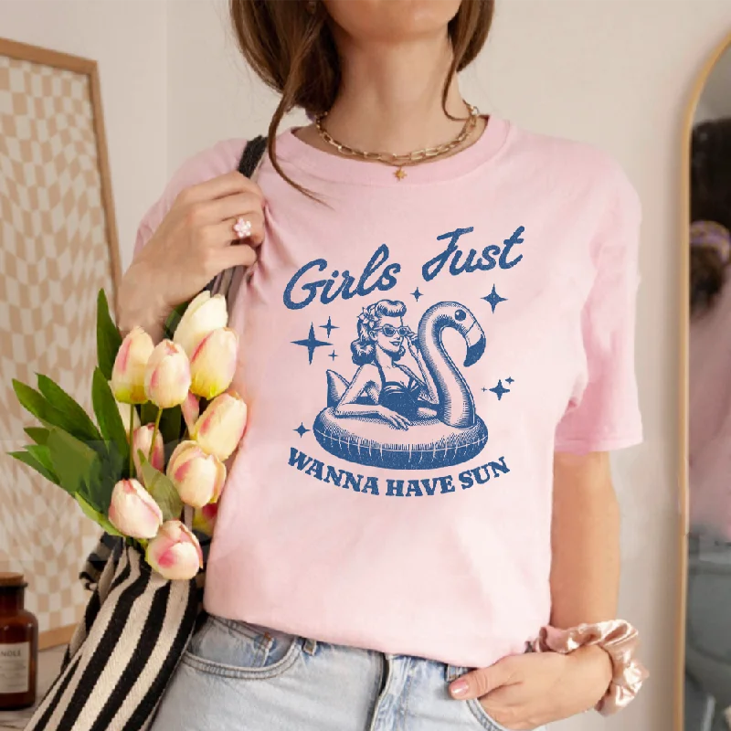 - Pet water dispenser UV sterilization version Girls Just Retro Graphic Women's T-shirt - Pet water dispenser UV sterilization version Girls Just Retro Graphic Women's T-shirt