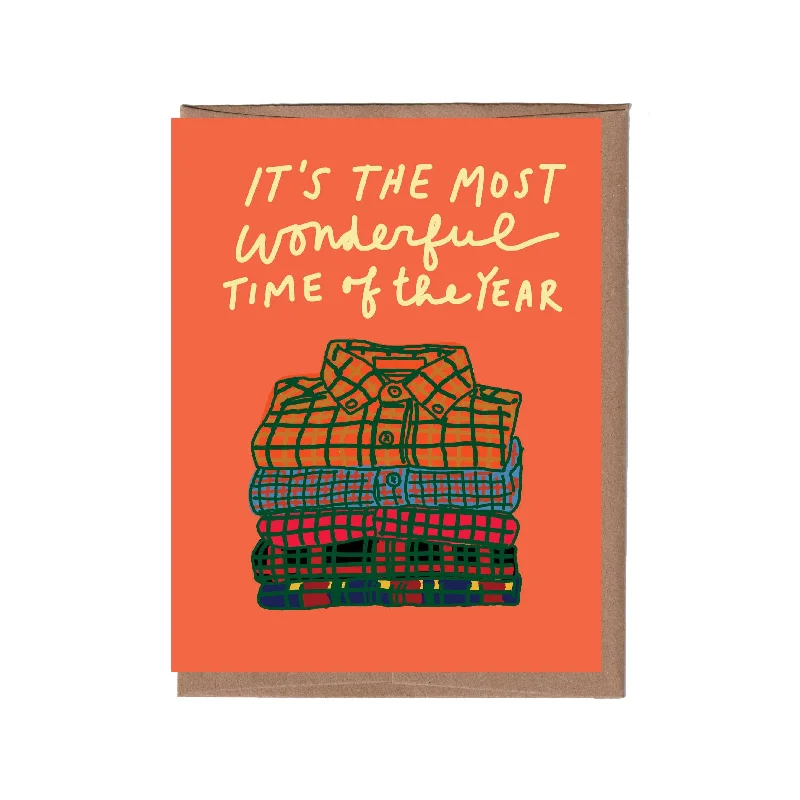 - Rabbit grass rack to prevent waste food box Fall Plaid Thanksgiving Card