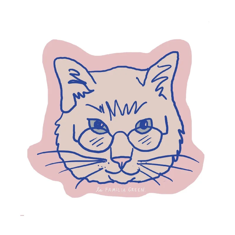 - Pet stroller can be taken on the plane Cat Readers Sticker