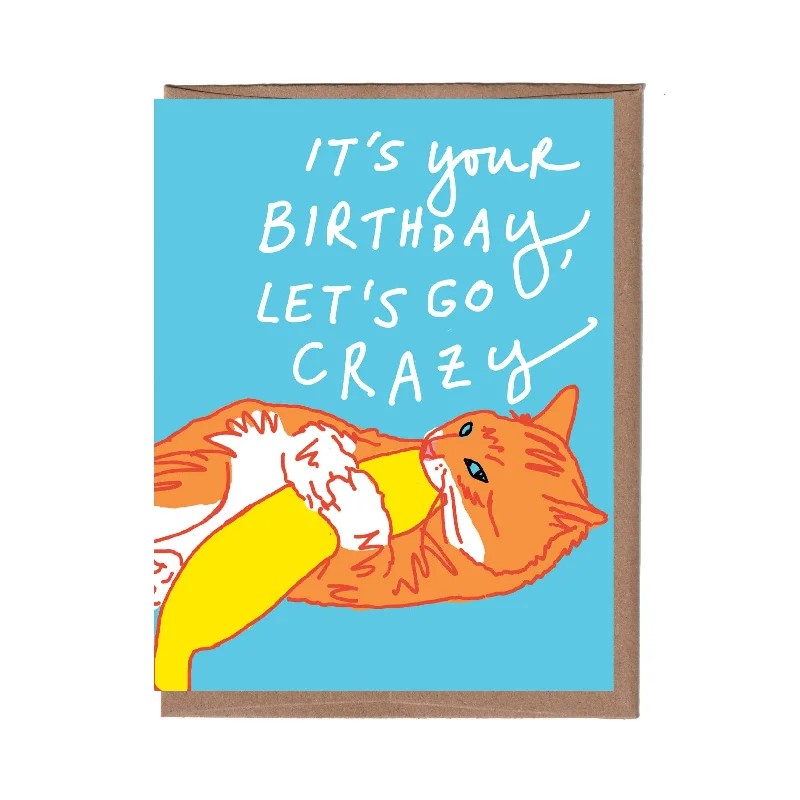 - Cat anti-jump window safety net Scratch & Sniff Catnip Toy Birthday Card
