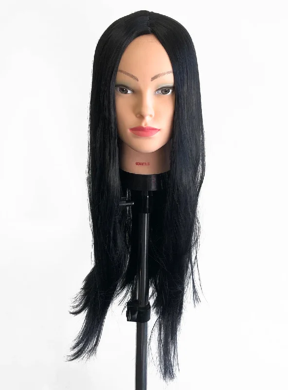 - Foldable and portable cat bag Long Black Straight Women's Costume Accessory Wig
