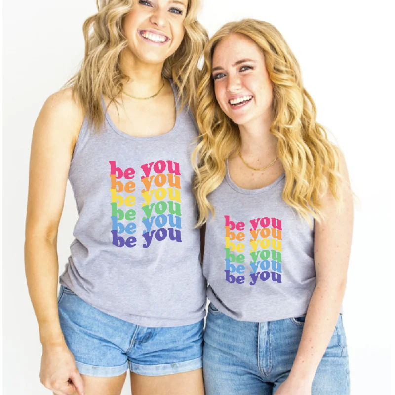- Automatic temperature adjustment cat bed Pride Be You Slogan Racer Tank