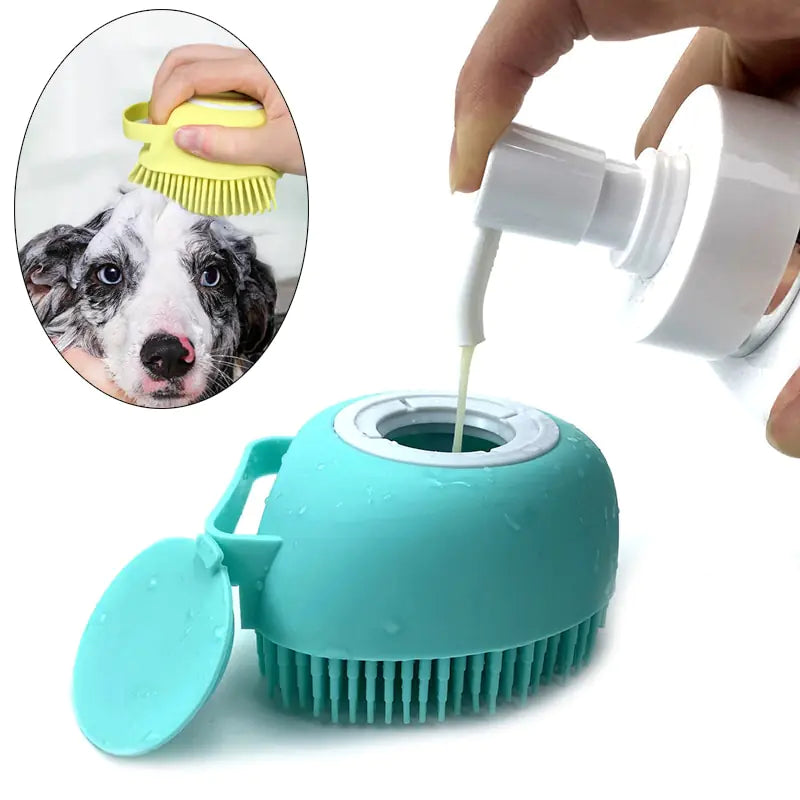 - Pet tear stain cleaning wipes Pet Bathroom Massage Soft Brush
