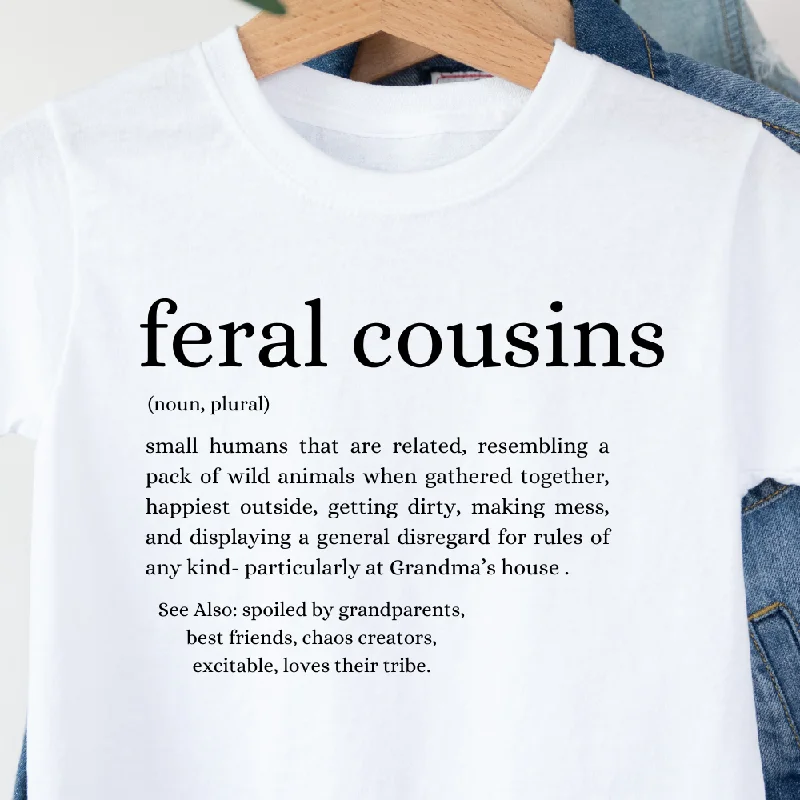 - Remote interactive pet feeder Feral Cousins Definition Kids Tee