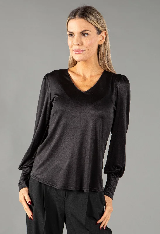  -Non-contact cat thermometer V-Neck Wide Cuff Top