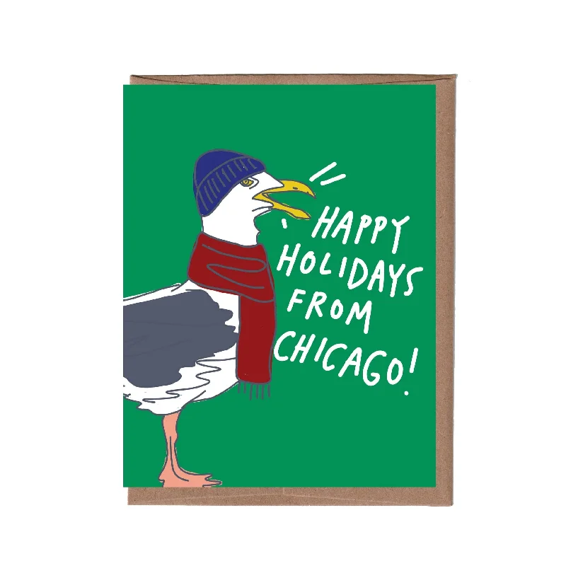  -Anti-scratch scratching board AND cat bed in one City Seagull Holiday Card