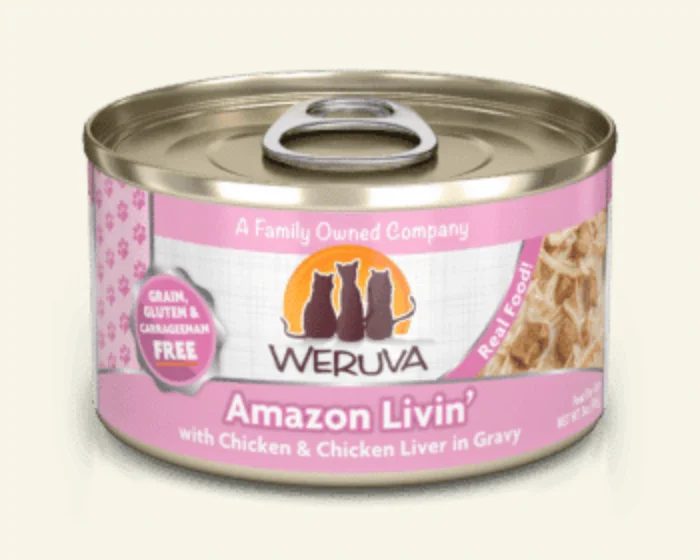 - Remote interactive pet feeder Weruva Amazon Livin' (Nine Liver) GF Canned Cat Food