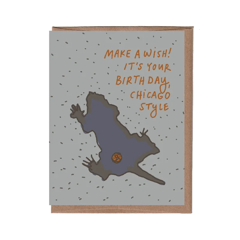  Chicago Rat Hole Birthday Card