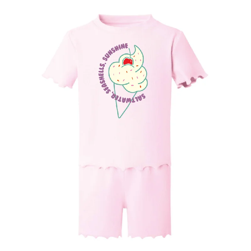 Pet Products Saltwater & Sunshine Rib T-shirt & Short Set