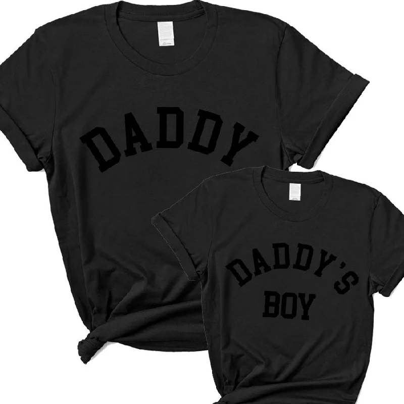 -Non-contact cat thermometer CLR Daddy & Daddy's Boy Stealth Black College Matching T-Shirts -Non-contact cat thermometer CLR Daddy & Daddy's Boy Stealth Black College Matching T-Shirts