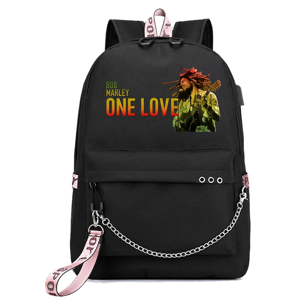 - Dog disposable foam shower gel Bob Marley Backpack Popular Music  Backpacks