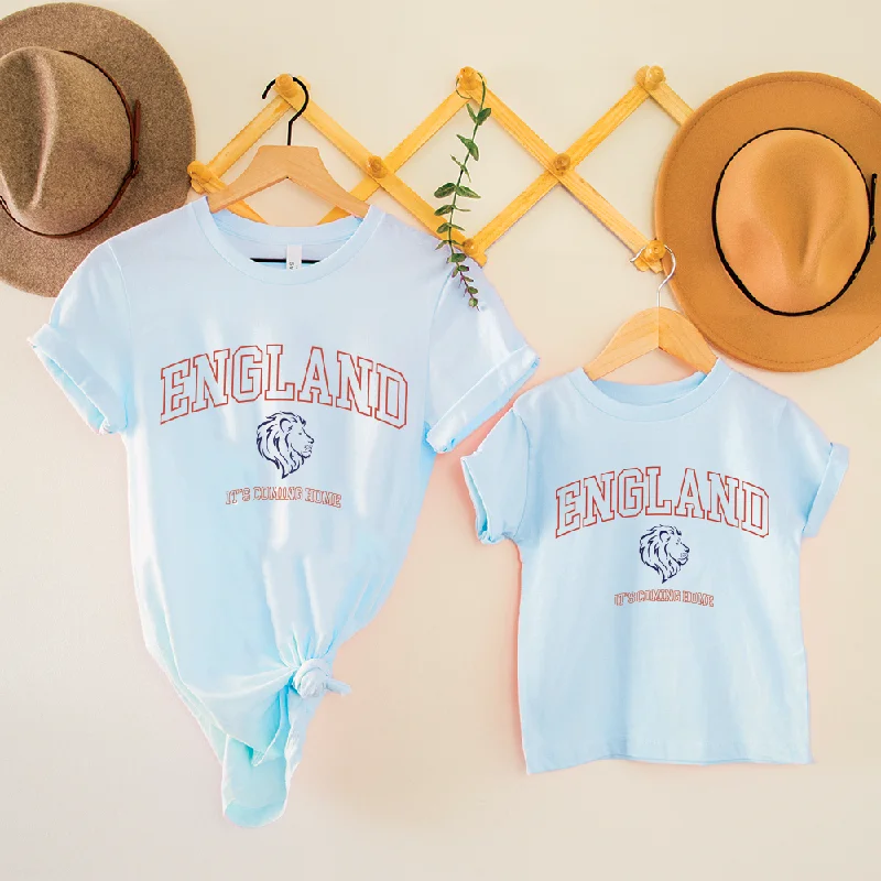 - Foldable and portable cat bag England It's Coming Home Whole Family Matching Sky Blue T-shirts